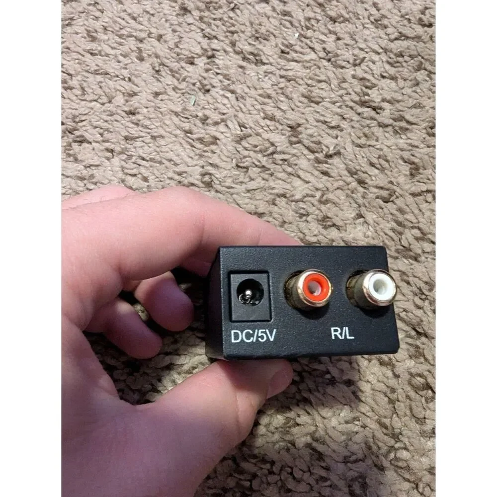 Musou Digital to Analog Audio Converter Toslink Optical Coaxial to rca L/R dac